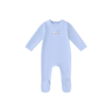 MIni Label Embroidered Ducks-Boys Footie