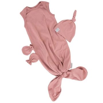 Ely's & Co Knot Wearable Blanket - Dusty Rose - 6-12 M
