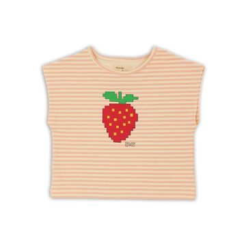 Wander & Wonder Square Crop Top Strawberry Stripe
