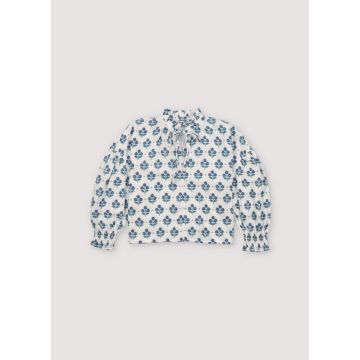 The New Society Eleni Blouse Hyacinth Print