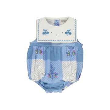 Bebe Organic Elsa Romper Atlantic Floral Dot