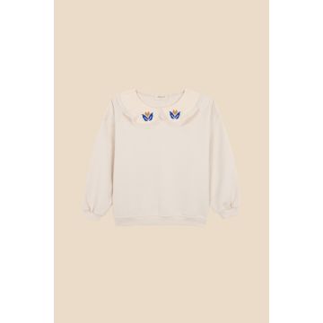 Birinit Embroidered collar hoodie Girl