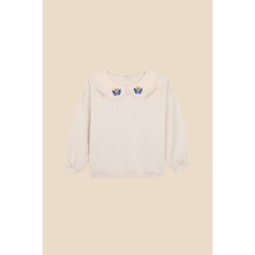 Birinit Embroidered collar hoodie 