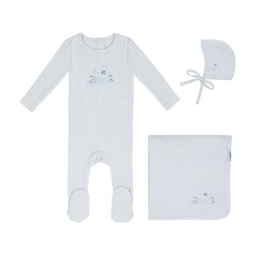 MIni Label Embroidered Carriage-Boys Set