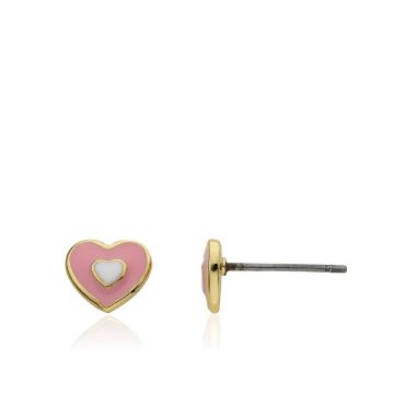 LMTS Enamel Heart Stud Earring