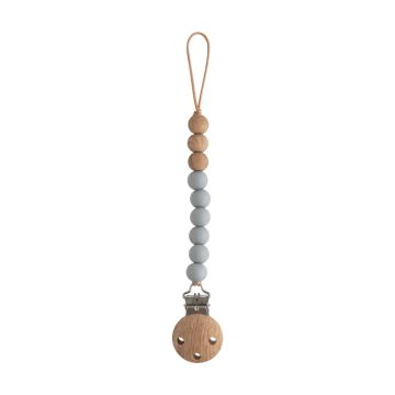 Mushie Eva Silicone Pacifier Clip Eva stone