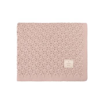 Mon Tresor Extra Luxe Knit Blanket Lt Rose