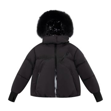 Ellabee Girls Zip Puffer Black