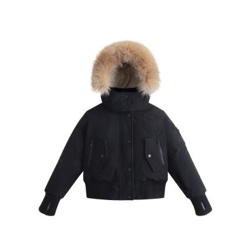 Ellabee Girls Canvas Bomber Black