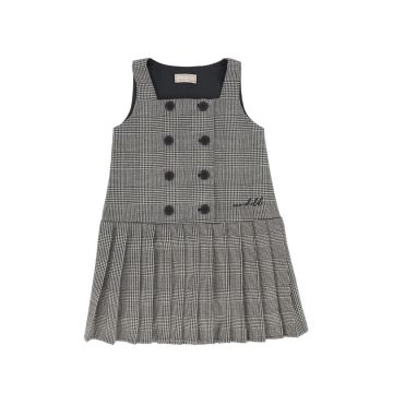 One Child Raven Low Contrast Plaid Jumper