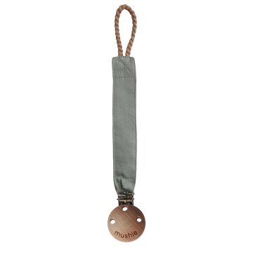 Mushie Fabric Clip Roman Green Green