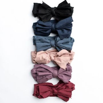 Nicsessories Butter Soft Non Ribbed Baby Bows Heaband