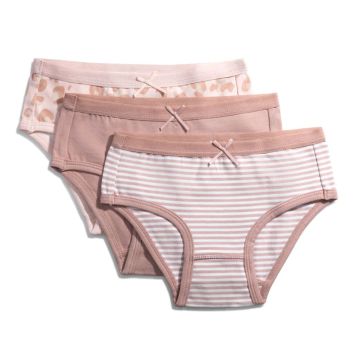 Feathers Girls Leaopard Print Brief Pack