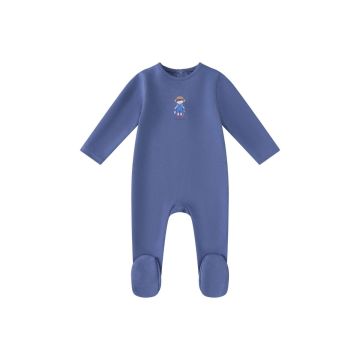 Mini Label Boys Fisherman Footie- Denim Blue
