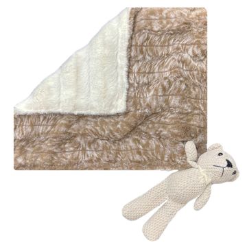 Delore Hawk Pecan & Stripe Cream Lovey