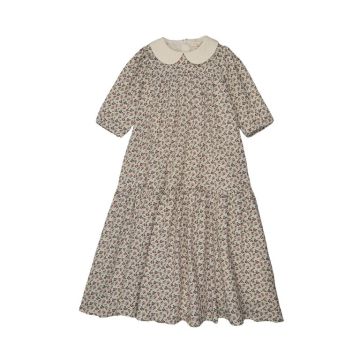 Lil Legs Puff Sleeve 3/4 Sleeve Dress