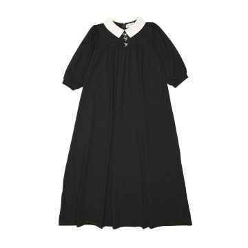 Bopop Bow Embroidered Long Maxi