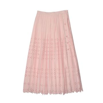 Urban Edge EYELET PLEATED SKIRT 