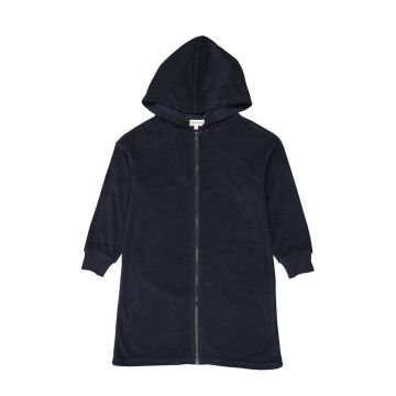 Bopop Navy Terry Zip Up Anchor
