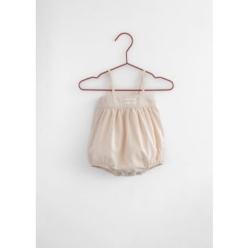 Please Mom Flecked Denim Baby Romper