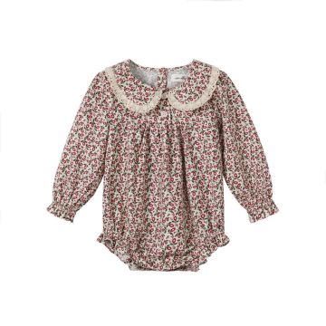 Nou Nelle Floral Magenta Romper