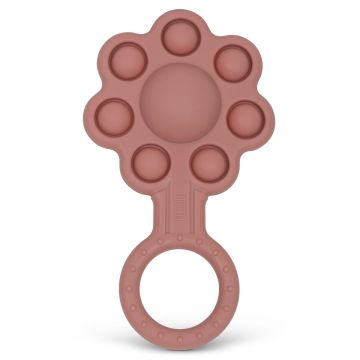 Adora Pop-it Flower Rattle Rosewood