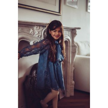 LRDM Olivia lace dress navy blue