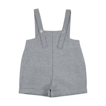 Sweet Threads FRANK ROMPER Textured Blue