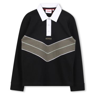 Hugo Boss LONG SLEEVE POLO Black