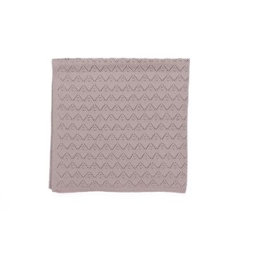 Kipp Chunky Pointelle Blanket Lt Pink