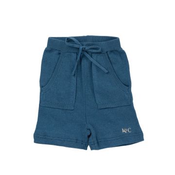 Kipp Aqua Hayden Ribbed Knit Shorts