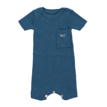 Kipp Aqua Hayden Ribbed Knit Romper