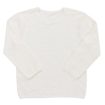 Kipp Off White Scallop Edge Sweater