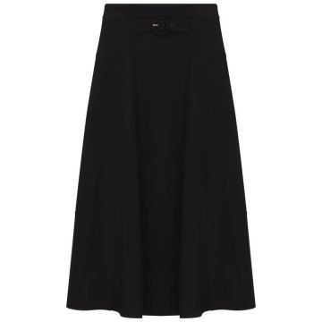 GEM Front Buckle Skirt Black