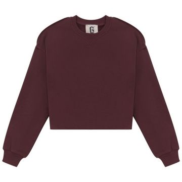 G° Degree Raw Edge Sweatshirt Burgundy