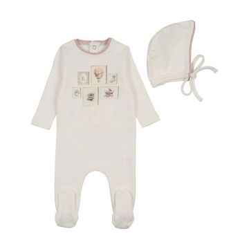 Bee and Dee Gallery Footie+Bonnet
