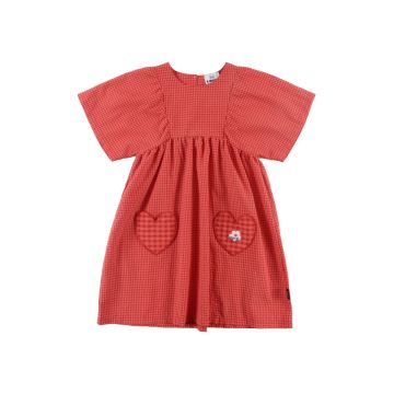 Loud Apparel Breeze Red Check Dress