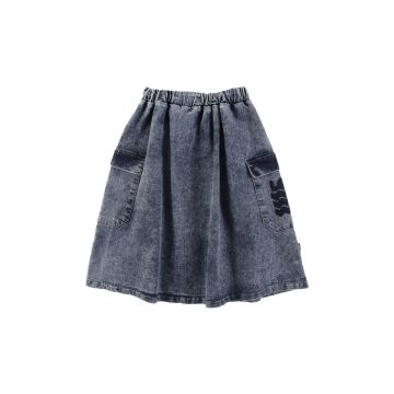Loud Apparel Amici Midi Skirt Mid Blue