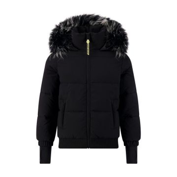 Scotch Bonnet Girls Canvas Coat Black
