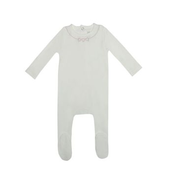Mini Label Mini Embroidered Heart Footie 