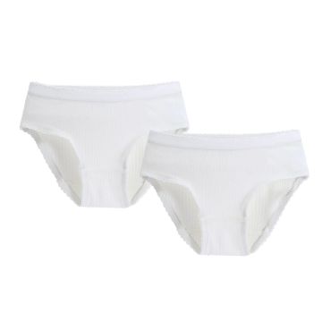 Petit Clair Girls Ribbed Panty Set 