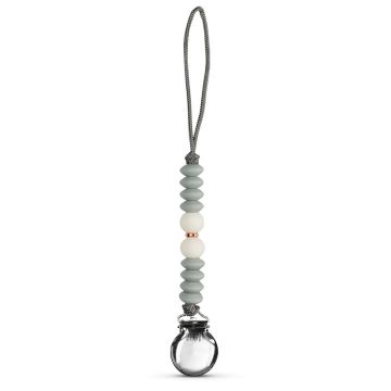 Adora Pacifier Clip Graphite Ombre