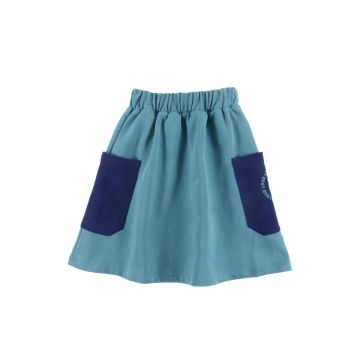 Loud Charm Skirt Turquoise/Navy