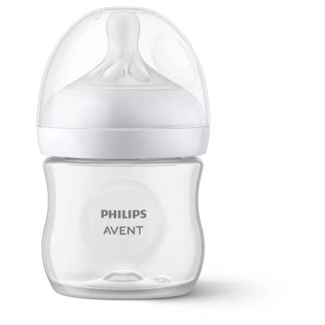 Philips Avent Natural Baby Bottle with Natural Response Nipple, Clear, 1 pack
