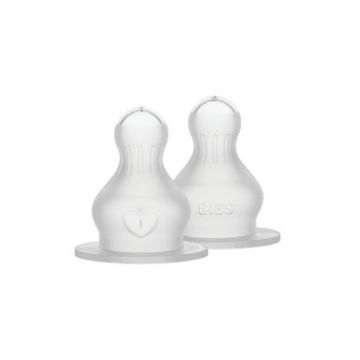 Bibs Bottle Silicone Nipple 2 PACK Fast Flow