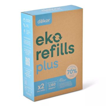 Dekor Eko Classic Diaper Pail Refills Plus, 2 pack