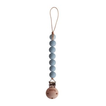 Mushie Halo Pacifier Clip Cloud Bibs