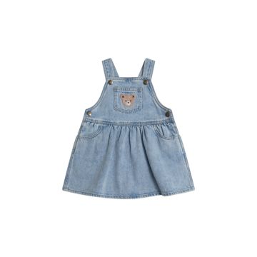 Hux Dreamy Denim Pinafore Dress