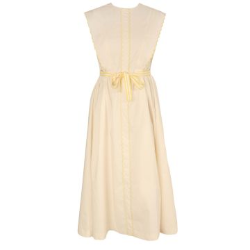HEV SCALLOPED TRIM DRESS Ivory