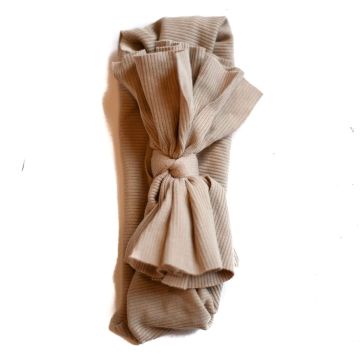 Nicsessories Butter Soft Baby Bow Headband Sand